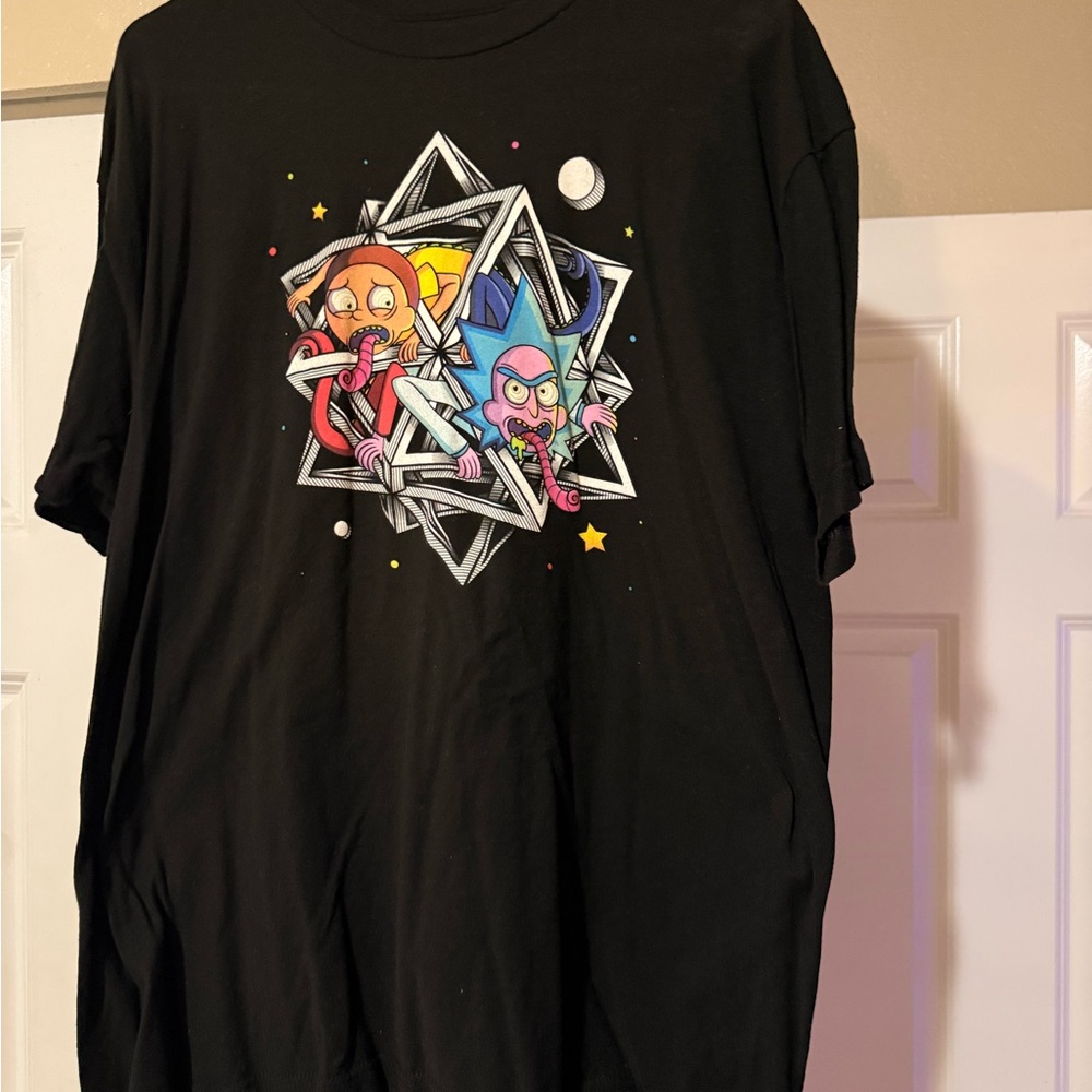 Hot Topic Black Kids T-Shirt with Colorful Graphic